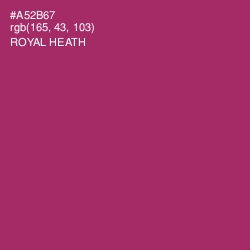 #A52B67 - Royal Heath Color Image